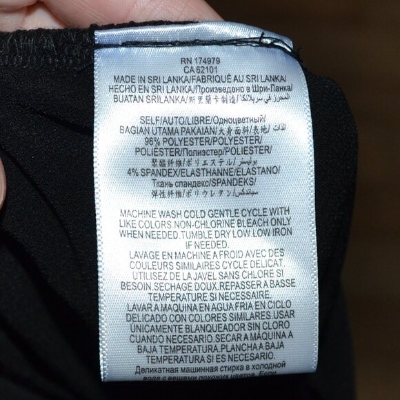 BCBGeneration Women's Black Wrap Front Twist Skort Romper Size Small - Picture 6 of 11